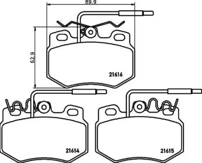 Комплект тормозных колодок, дисковый тормоз HELLA PAGID 8DB355018091