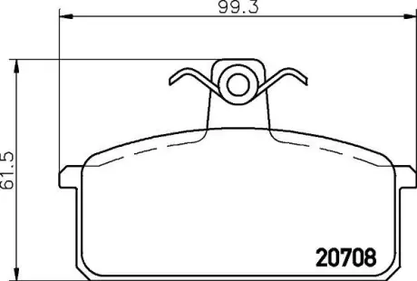 Комплект тормозных колодок, дисковый тормоз HELLA PAGID 8DB355018231
