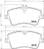 Комплект тормозных колодок, дисковый тормоз HELLA PAGID 8DB355018331 (фото 1)