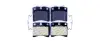 Комплект тормозных колодок, дисковый тормоз HELLA PAGID 8DB355018381 (фото 1)