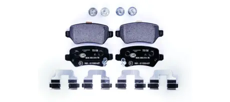 Комплект тормозных колодок, дисковый тормоз HELLA PAGID 8DB355018781
