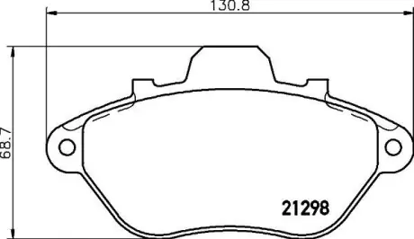 Комплект тормозных колодок, дисковый тормоз HELLA PAGID 8DB355019051