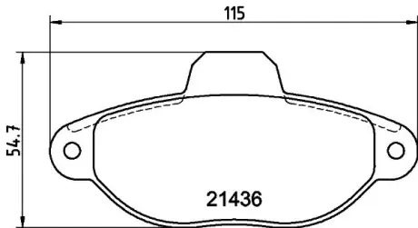 Комплект тормозных колодок, дисковый тормоз HELLA PAGID 8DB355019161