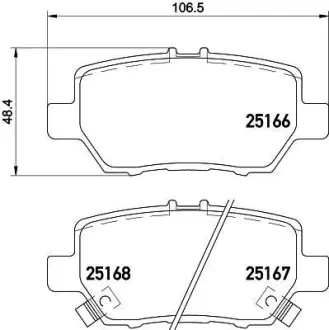 Комплект тормозных колодок, дисковый тормоз HELLA PAGID 8DB355019561