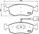 Комплект тормозных колодок, дисковый тормоз HELLA PAGID 8DB355019651 (фото 4)