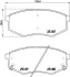 Гальмівні колодки пер. Hyundai ix20/ix35 10- /Kia Sportage (SL) 10- (Mando) HELLA PAGID 8DB355019791 (фото 4)