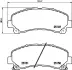 Комплект тормозных колодок, дисковый тормоз HELLA PAGID 8DB355020171 (фото 3)
