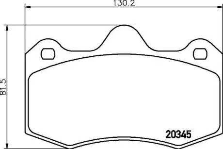 Комплект тормозных колодок, дисковый тормоз HELLA PAGID 8DB355020381