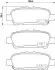 Комплект тормозных колодок, дисковый тормоз HELLA PAGID 8DB355020401 (фото 4)