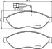 Комплект тормозных колодок, дисковый тормоз HELLA PAGID 8DB355020661 (фото 1)
