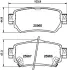Комплект тормозных колодок, дисковый тормоз HELLA PAGID 8DB355021491 (фото 4)
