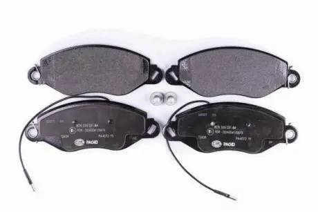 Комплект тормозных колодок, дисковый тормоз HELLA PAGID 8DB355021841