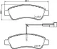 Гальмівні колодки дискові зад. Citroen Jumper Fiat Ducato Peugeot Boxer 2.2Hdi-3.0Hdi 14- HELLA PAGID 8DB 355 021-901 (фото 4)