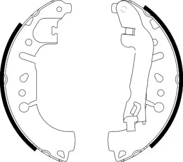 HELLA FIAT гальм. колодки задн. 500/Tipo/Fiorino 07- HELLA PAGID 8DB355022271