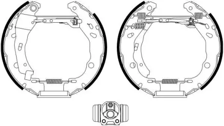 Комплект тормозных колодок HELLA PAGID 8DB355022601