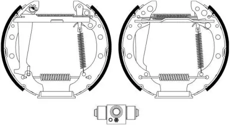 Комплект тормозных колодок HELLA PAGID 8DB355022701