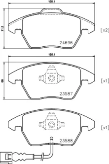 Колодки гальмівні HELLA PAGID 8DB355023161
