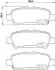 Колодки дискового тормоза HELLA PAGID 8DB355028021 (фото 1)