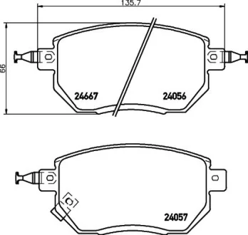 Колодки дискового тормоза HELLA PAGID 8DB355028231