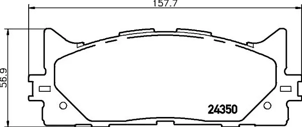 Колодки дискового тормоза HELLA PAGID 8DB355028471 (фото 1)