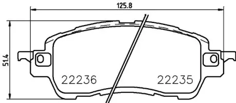 Колодки дискового тормоза HELLA PAGID 8DB355029351