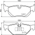 HELLA BMW гальмівні колодки задн. 3 E90 04-, X1/3 09- HELLA PAGID 8DB355031781 (фото 1)
