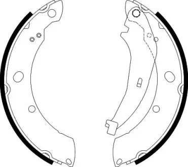 HELLA VW щоки гальмівні задн. Polo 09-,SKODA Rapid HELLA PAGID 8DB355038221