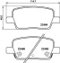 HELLA CADILLAC гальмівні колодки задн. CT6 3.0 Turbo AWD 16-, XT5 3.6 16-, CHEVROLET HELLA PAGID 8DB355039081 (фото 4)