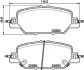 HELLA HONDA Комплект гальмівних колодок задн. CR-V V 16- HELLA PAGID 8DB355039191 (фото 1)