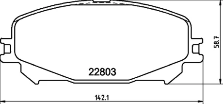 Гальмівні колодки дискові Renault Espace V, Scenic IV 1.5Dh/1.6/1.6D 02.15- HELLA PAGID 8DB355039201