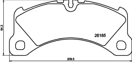 Колодки гальмівні HELLA PAGID 8DB355040201