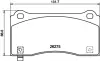 Колодки гальмівні передні TESLA MODEL 3 HELLA PAGID 8DB 355 040-861 (фото 4)