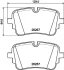 Колодки гальмівні HELLA PAGID 8DB355041001 (фото 1)