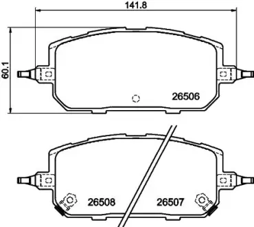 HELLA MAZDA Колодки гальм. передні MX-30 (DR) e-SKYACTIV 20- HELLA PAGID 8DB355044221