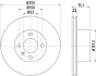 Тормозной диск HELLA PAGID 8DD355100251 (фото 1)