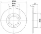 Тормозной диск HELLA PAGID 8DD355100281 (фото 1)