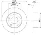 Тормозной диск HELLA PAGID 8DD355100521 (фото 1)