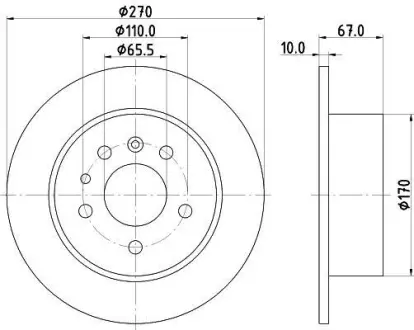 Тормозной диск HELLA PAGID 8DD355101431