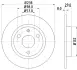 Тормозной диск HELLA PAGID 8DD355101451 (фото 4)