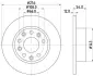 Тормозной диск HELLA PAGID 8DD355101581 (фото 1)