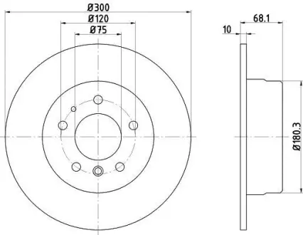 Тормозной диск HELLA PAGID 8DD355101761
