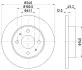 Тормозной диск HELLA PAGID 8DD355102291 (фото 4)