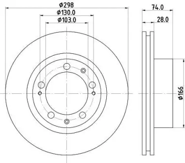 Тормозной диск HELLA PAGID 8DD355102311
