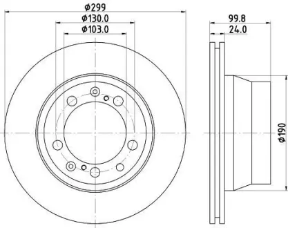 Тормозной диск HELLA PAGID 8DD355102321