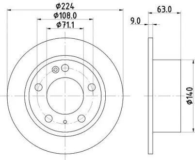 Тормозной диск HELLA PAGID 8DD355102461