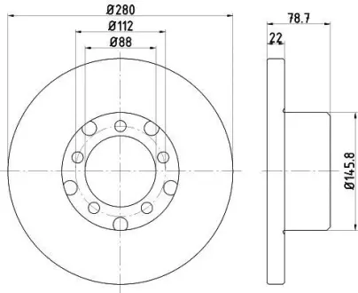 Тормозной диск HELLA PAGID 8DD355102471