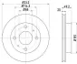 Тормозной диск HELLA PAGID 8DD355102641 (фото 1)