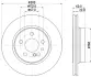 Тормозной диск HELLA PAGID 8DD355102711 (фото 4)