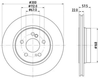 Тормозной диск HELLA PAGID 8DD355103421