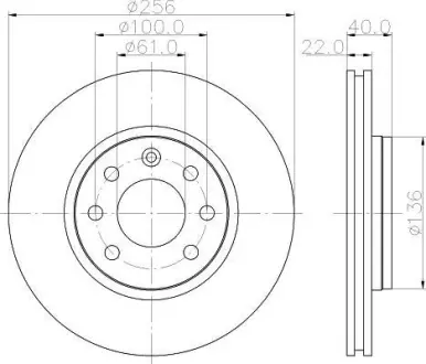 Тормозной диск HELLA PAGID 8DD355103931
